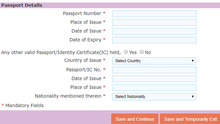 Hồ sơ xin visa Ấn Độ