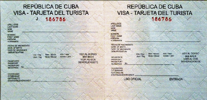Thủ tục làm visa Cuba